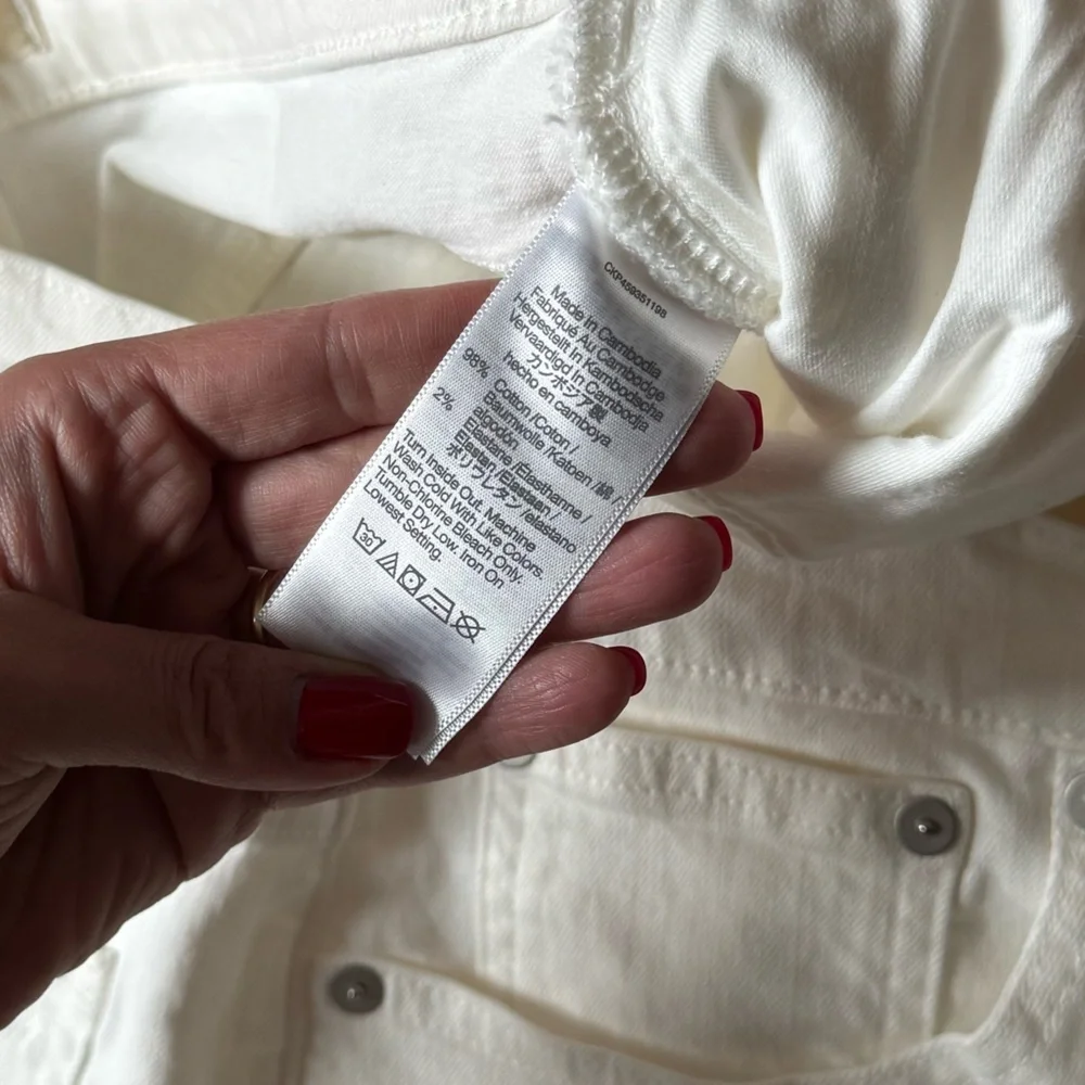 Madewell The Perfect Vintage Jean - Size 30 Petite - NWT - White Denim - Picture 8 of 10